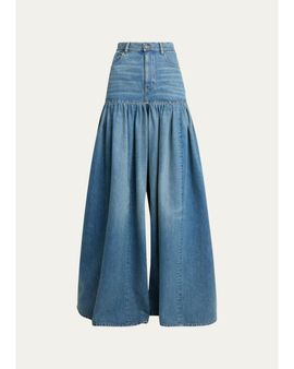Chloe Fit-and-Flare Denim Jeans