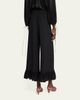 Chloe Flared Hem Silk Trousers - 3