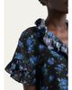 Chloe Floral Ruffled Silk Top - 5
