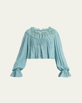 Chloe Iconic Organic Silk Georgette Top