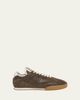Chloe Kick Crackled Leather Retro Low-Top Sneakers - 1