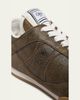 Chloe Kick Crackled Leather Retro Low-Top Sneakers - 4