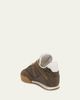 Chloe Kick Crackled Leather Retro Low-Top Sneakers - 5