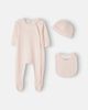 Chloe Kids Chloé Kids Baby cotton onesie, hat and bib set - 1