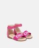 Chloe Kids Chloé Kids Baby logo leather and canvas sandals - 1