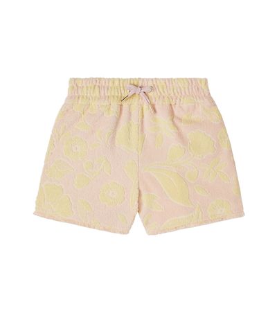 Chloe Kids Chloé Kids Floral cotton-blend terry shorts