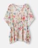 Chloe Kids Chloé Kids Floral drawstring cotton beach cover-up - 1