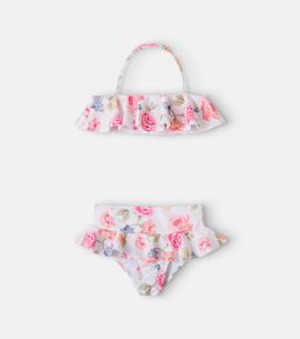 Chloe Kids Chloé Kids Floral ruffled bikini