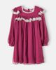 Chloe Kids Chloé Kids Lace-trimmed ruffled silk dress - 1