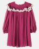Chloe Kids Chloé Kids Lace-trimmed ruffled silk dress - 3