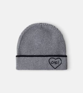 Chloe Kids Chloé Kids Logo cotton and wool beanie
