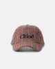 Chloe Kids Chloé Kids Logo houndstooth wool-blend baseball cap - 1
