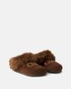 Chloe Kids Chloé Kids Logo suede mules - 1