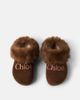 Chloe Kids Chloé Kids Logo suede mules - 3
