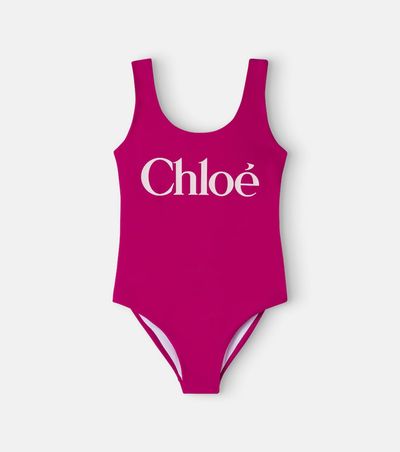 Chloe Kids Chloé Kids Logo swimsuit