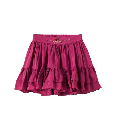 Chloe Kids Chloé Kids Logo tiered skirt