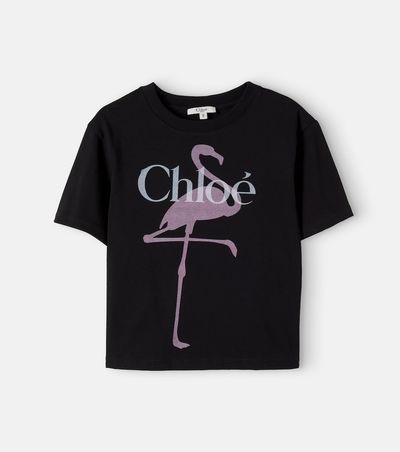 Chloe Kids Chloé Kids Printed cotton jersey T-shirt