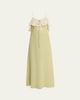 Chloe Lace-Ruffle Silk Crepe De Chine Maxi Slip Dress - 1
