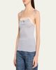 Chloe Lace-Trim Rib Cami Top - 4
