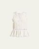 Chloe Lace-Trim Silk Sleeveless Peplum Top - 1