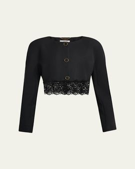 Chloe Lower Impact Wool Grain De Poudre Jacket