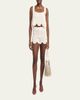 Chloe Organic Cotton Crochet Knit Shorts - 2
