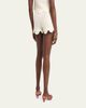 Chloe Organic Cotton Crochet Knit Shorts - 3