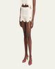 Chloe Organic Cotton Crochet Knit Shorts - 4