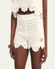 Chloe Organic Cotton Crochet Knit Shorts - 5