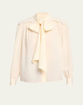 Chloe Organic Silk Crepe De Chine Blouse
