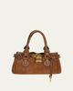 Chloe Paddington Padlock Suede Shoulder Bag - 1
