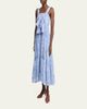 Chloe Painted Flowers Cotton Maxi Dress - 2