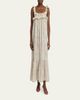Chloe Painted Flowers Silk Maxi Dress - 2