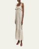 Chloe Painted Flowers Silk Maxi Dress - 4