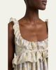 Chloe Painted Flowers Silk Maxi Dress - 5