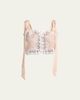 Chloe Painted Flowers Silk Top - 1