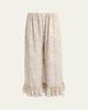 Chloe Painted Flowers Silk Trousers - 1