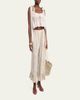 Chloe Painted Flowers Silk Trousers - 2