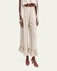 Chloe Painted Flowers Silk Trousers - 4