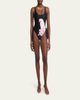 Chloe Parrot Print One-Piece Swimsuit - 2