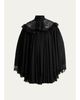 Chloe Pleated Floral Lace Tie-Neck Mini Dress - 1