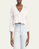Chloe Scalloped Cotton Pointelle-Knit Cardigan - 4