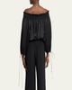 Chloe Silk Off-The-Shoulder Top - 3