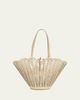 Chloe Soleil Cutout Leather Basket Tote Bag - 1