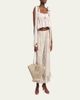 Chloe Soleil Cutout Leather Basket Tote Bag - 5