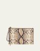Chloe Spin Python-Embossed Leather Pouch Bag - 1