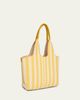 Chloe Stripy East-West Jacquard Tote Bag - 3
