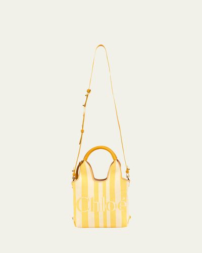 Chloe Stripy Jacquard Tote Bag