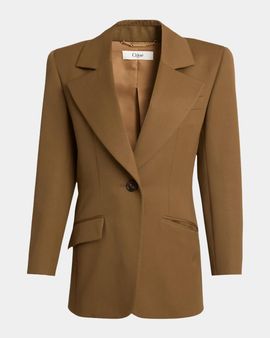 Chloe Virgin Wool Notch-Lapel Jacket