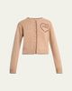 Chloe Wool-Cashmere Logo Heart Cardigan - 1